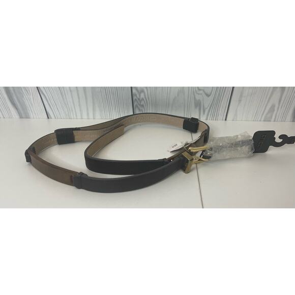 Chicos 2 Size Afjustable Black & Brown Belt with decorative sections - Picture 1 of 10